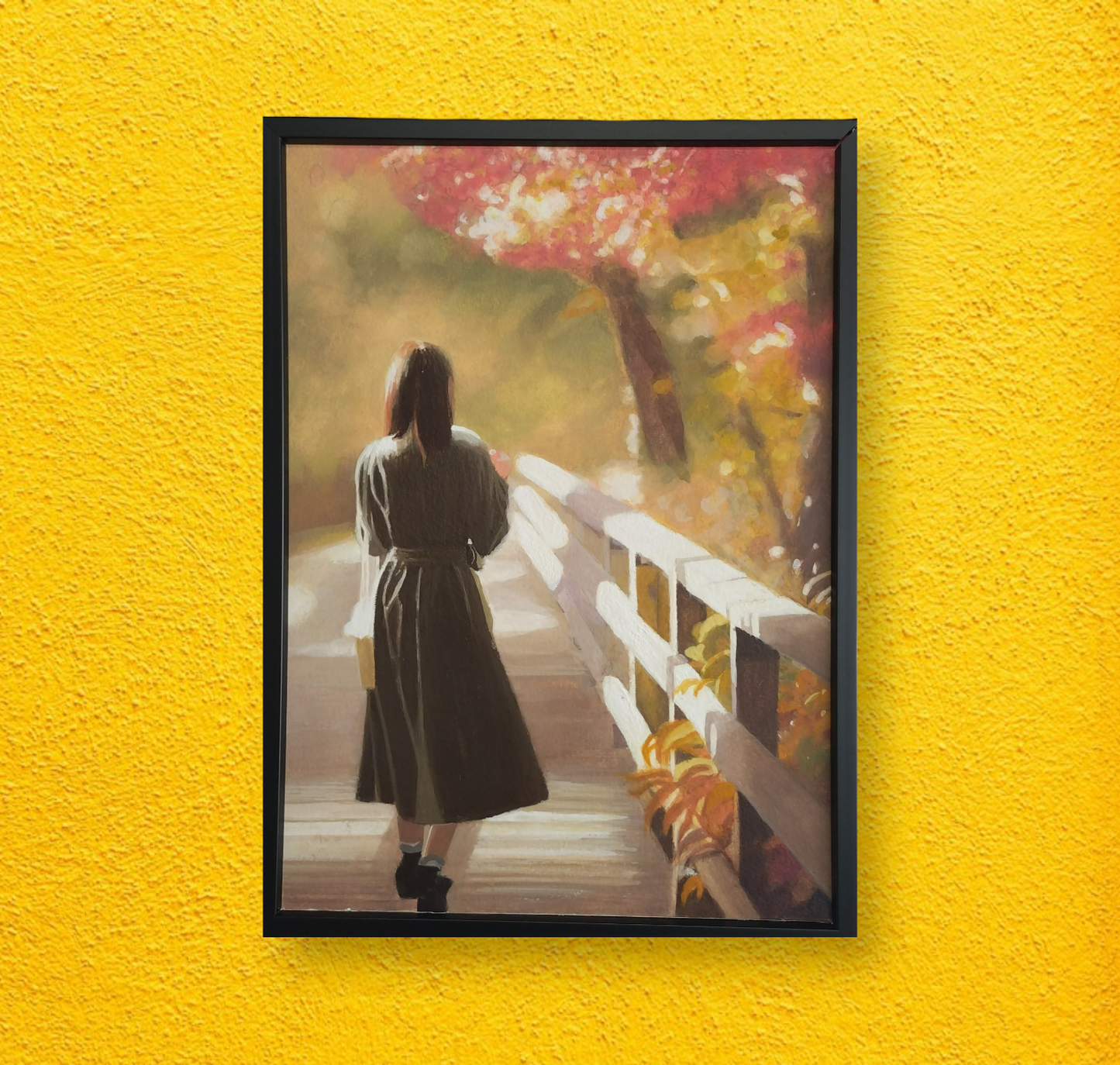 紅葉の中へ