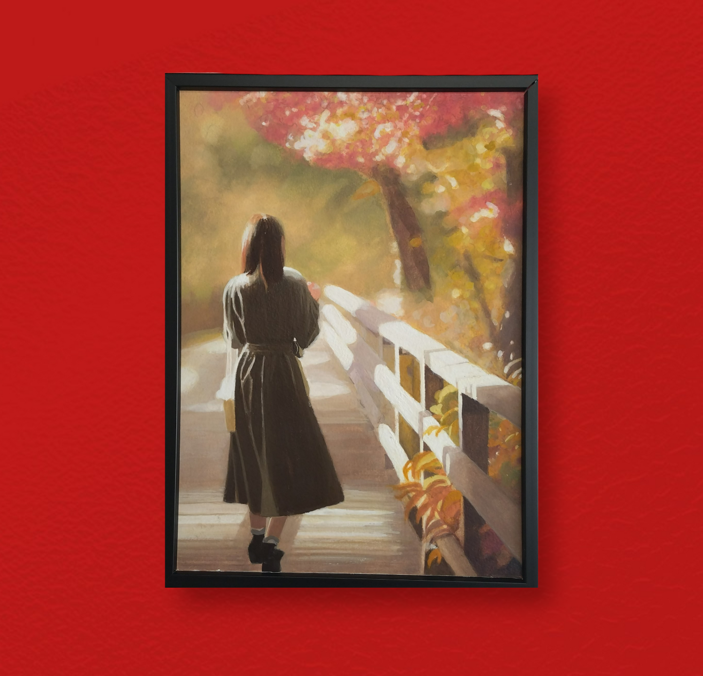 紅葉の中へ