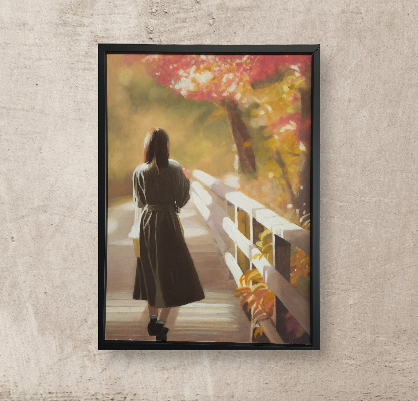 紅葉の中へ
