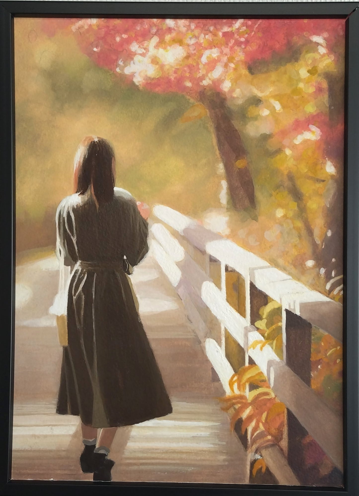 紅葉の中へ