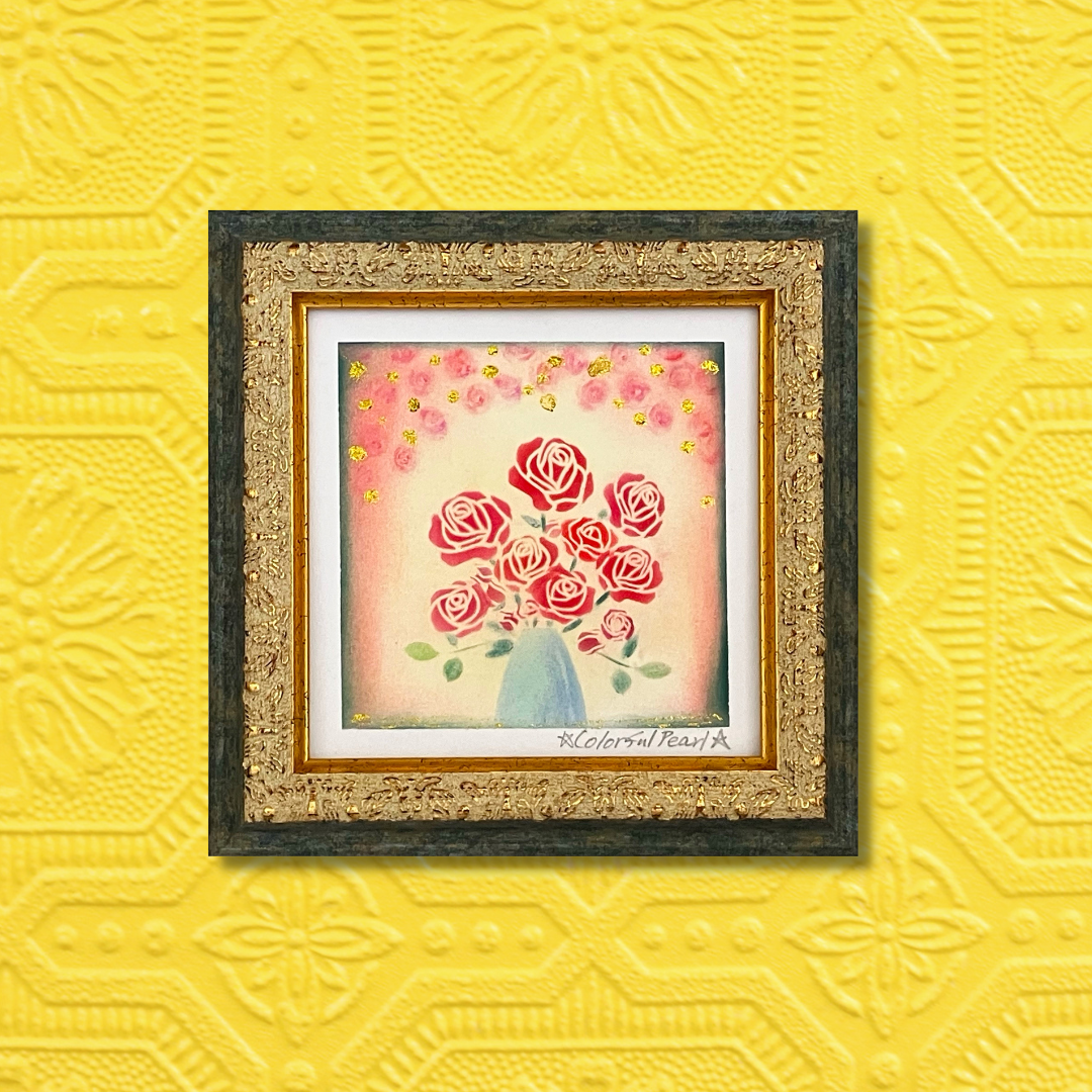ミニ薔薇の花瓶