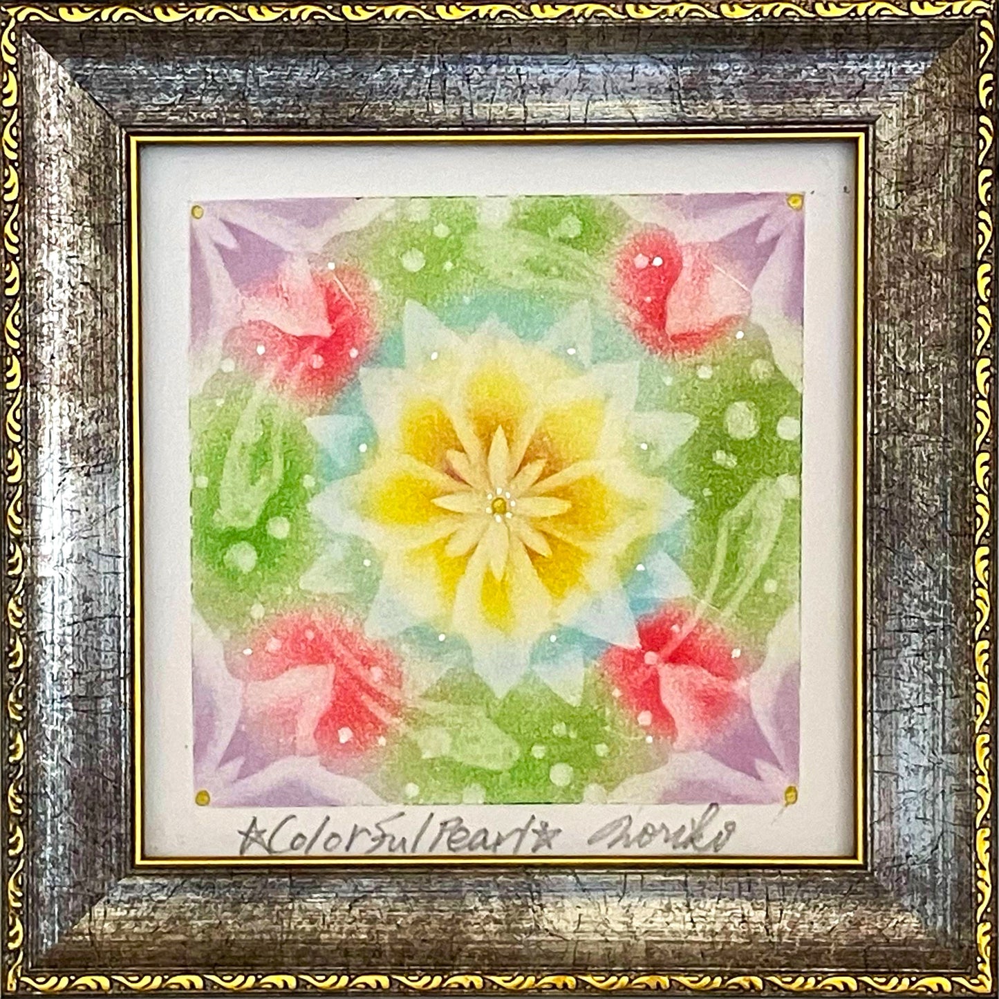 パステル画曼荼羅アートⅤ