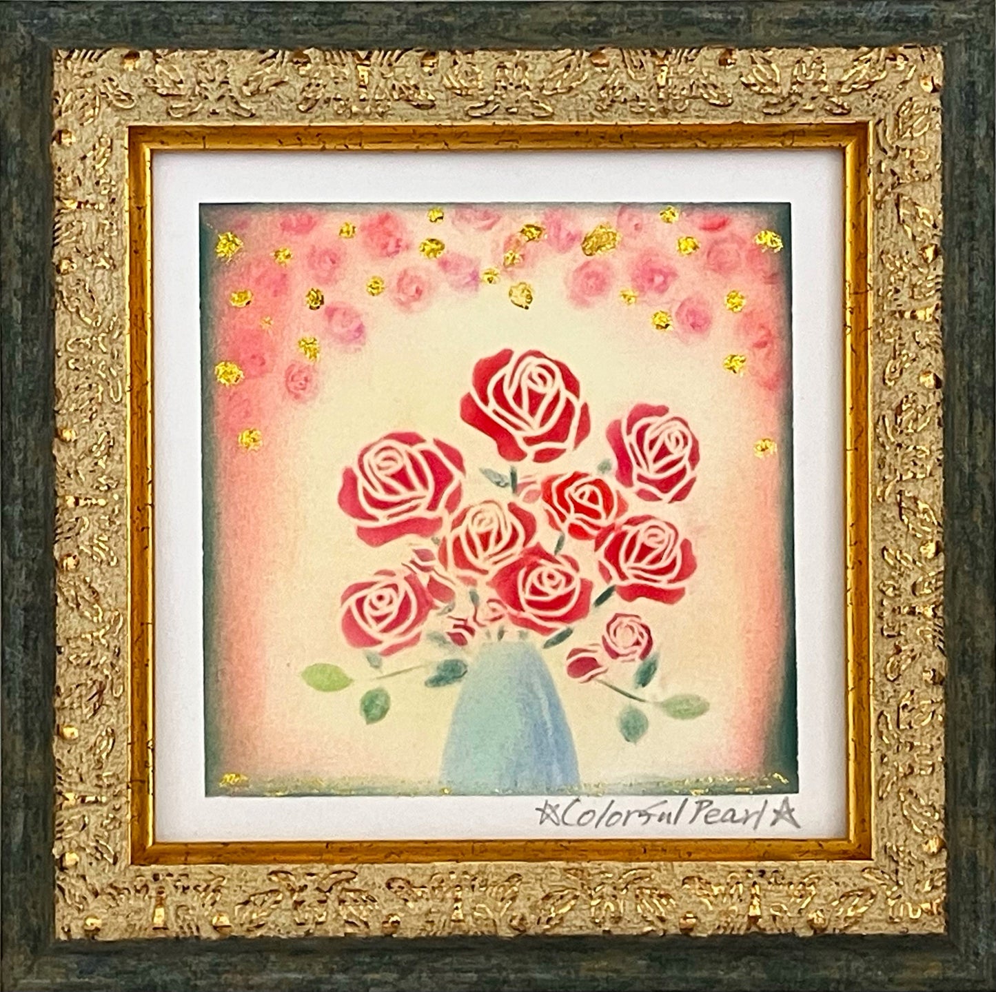ミニ薔薇の花瓶