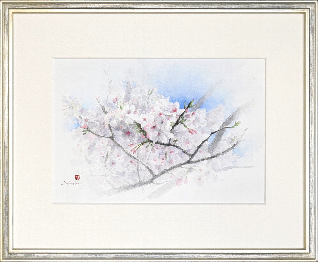 楽天市場】横山大観 富士と桜図 42×34cm 日本画 よこやま た